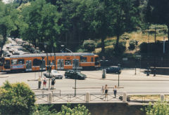 
Tram at the Colliseum, Rome, tram at the Colliseum, July 2002